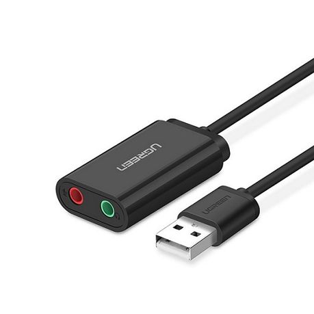 UGREEN USB to 3.5mm External Stereo Sound Adapter – Black