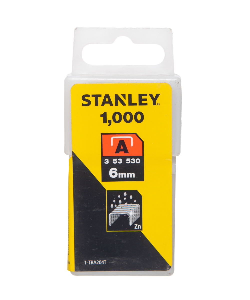 Stanley – Light-Duty Staples – 6mm x 1000 Pieces