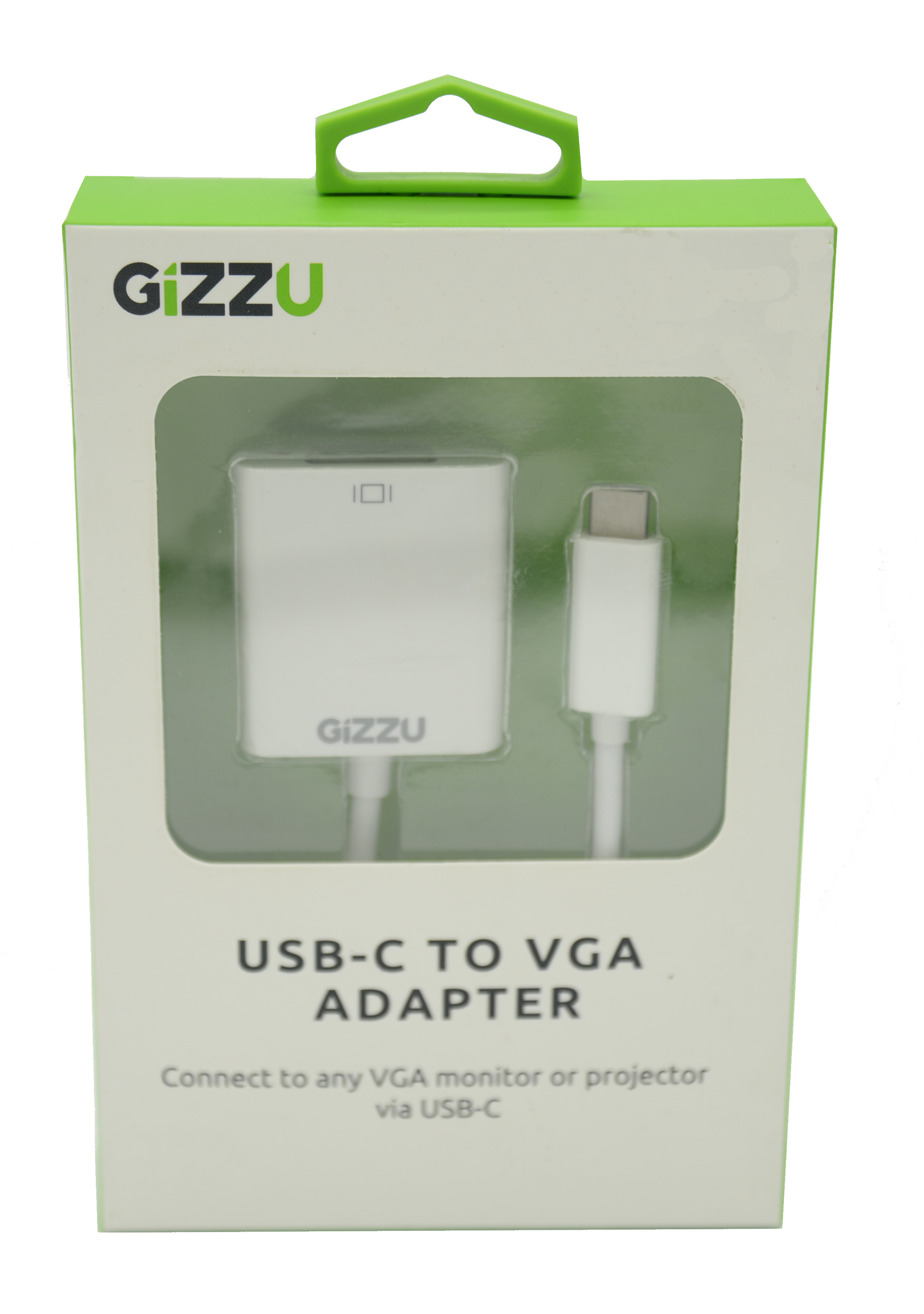 GIZZU USB-C To VGA Adapter – White