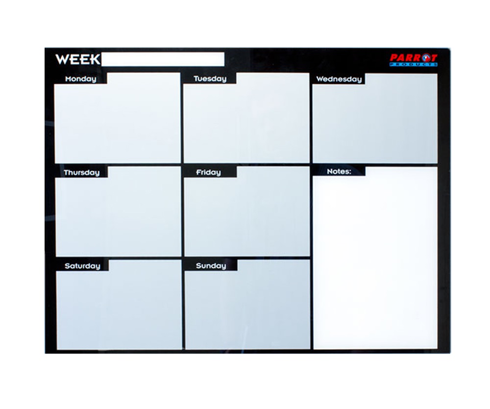 Parrot Weekly Planner Cast Acrylic – 600 x 450mm