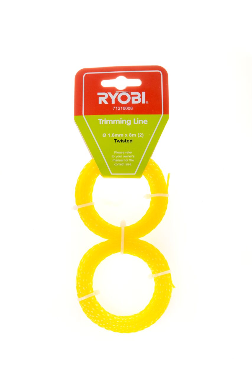 Ryobi – Twin Pack Twisted Trimming Line – 1.6mm x 8m