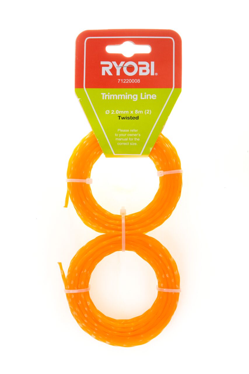 Ryobi – Twin Pack Twisted Trimming Line – 2.0mm x 8m