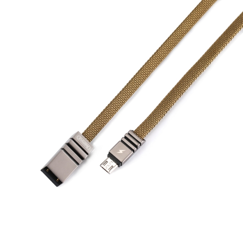 Remax RC-081M 1M AM TO MICRO-B USB Cable- Green