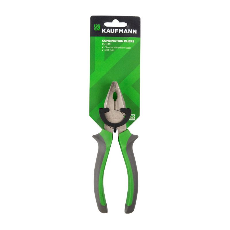 Kaufmann Combo Pliers – Soft Handle – 150mm