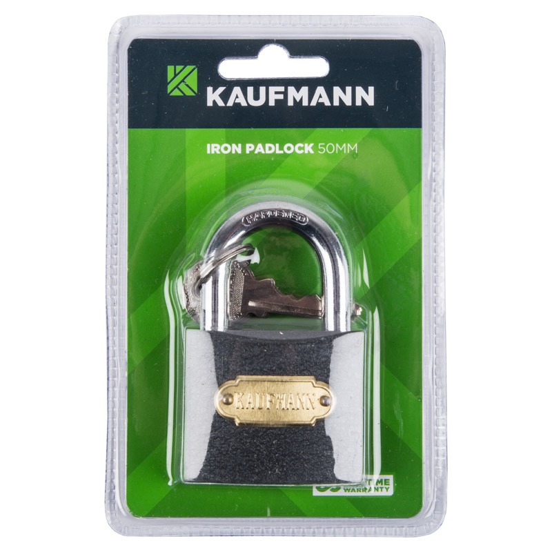 Kaufmann Steel Lock 50mm – Grey