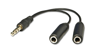 Parrot 3.5mm Stereo Male to 2x Stereo Female Adapter