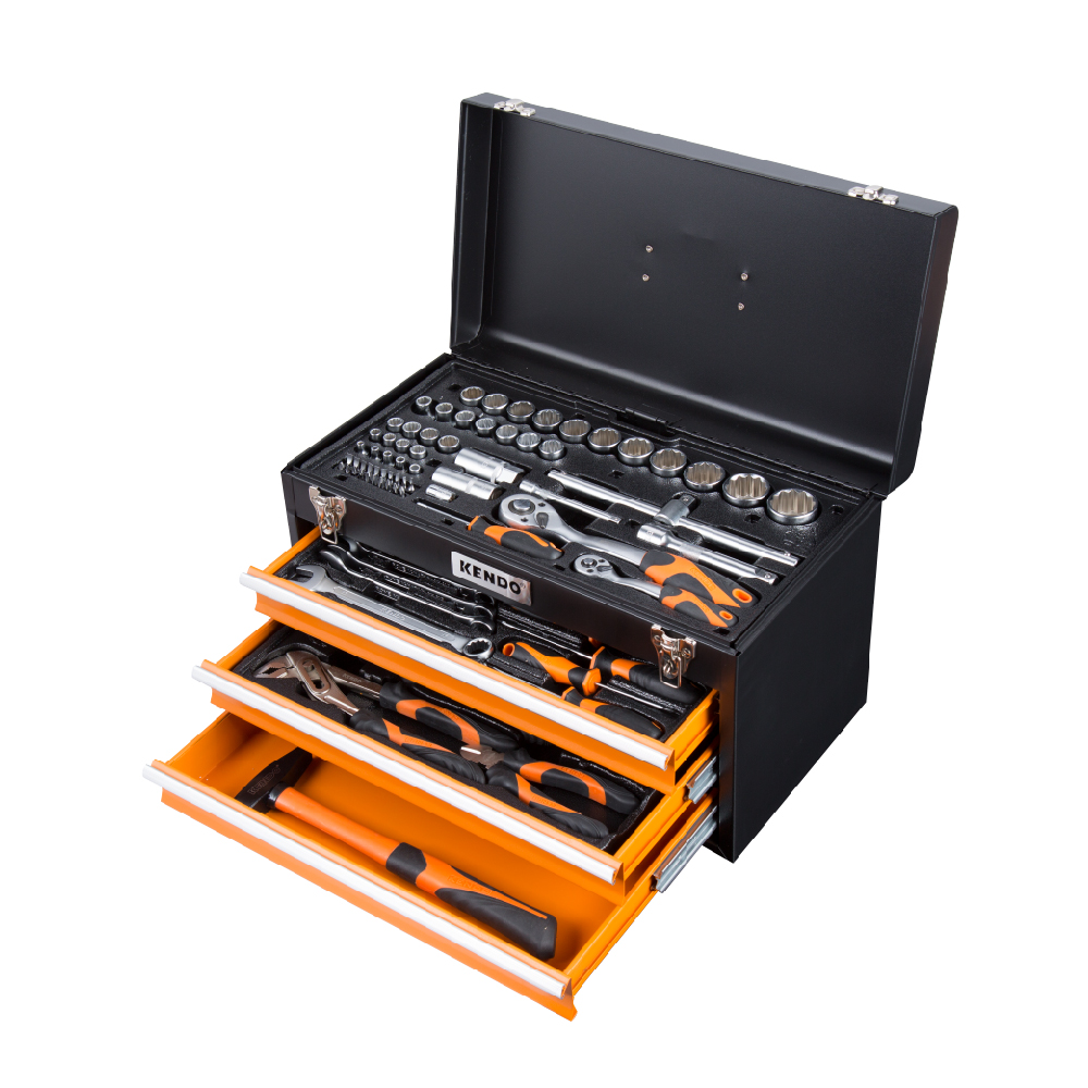 Kendo – 86 Piece Complete Tool Set – Including Strong Tool Chest Set