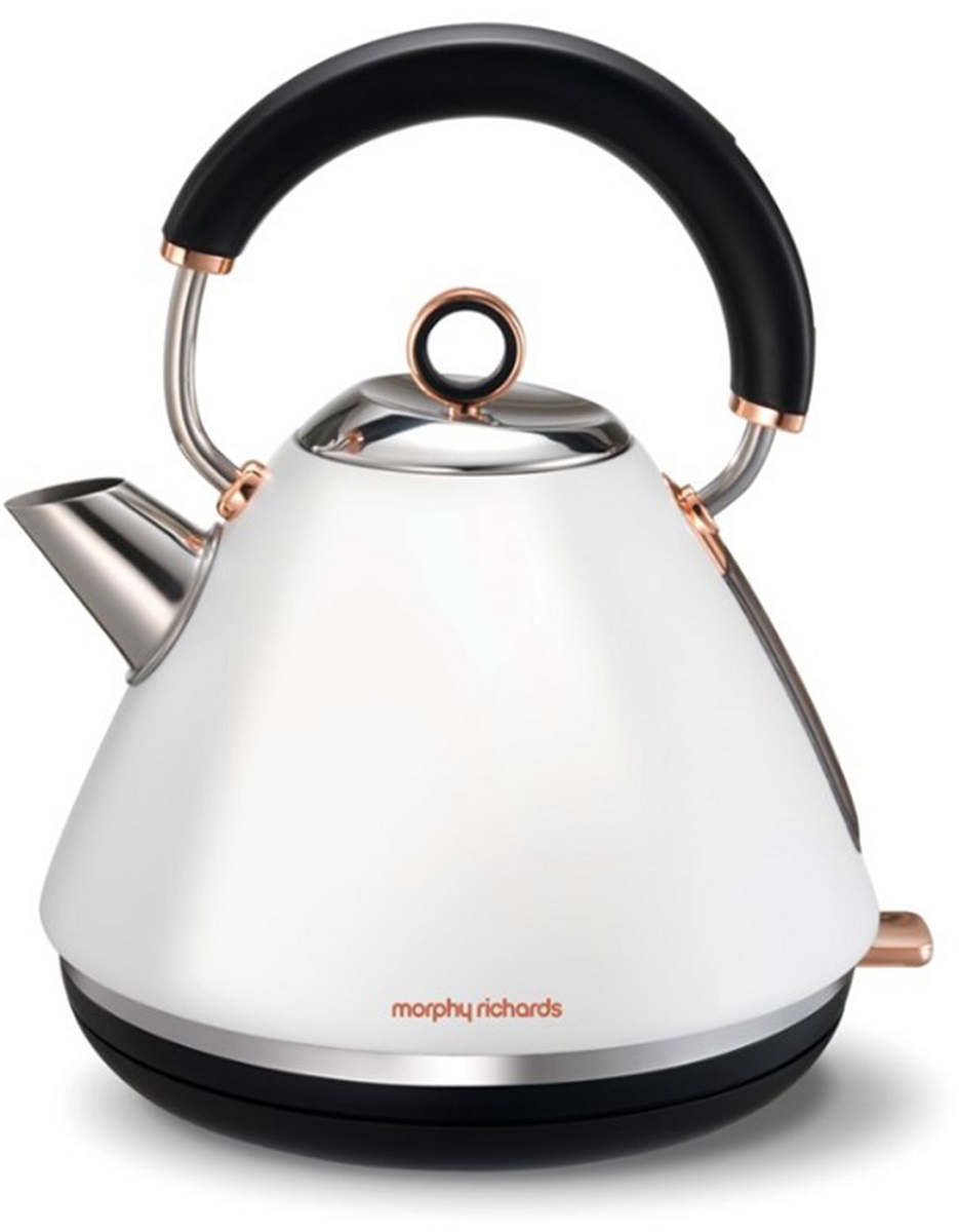 Morphy Richards – 1.5L Kettle Accent Rose Gold – White