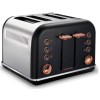 Morphy Richards – 4 Slice Accent Toaster – Black With Rose Gold Morphy Richards – 4 Slice Accent Toaster – Black With Rose Gold