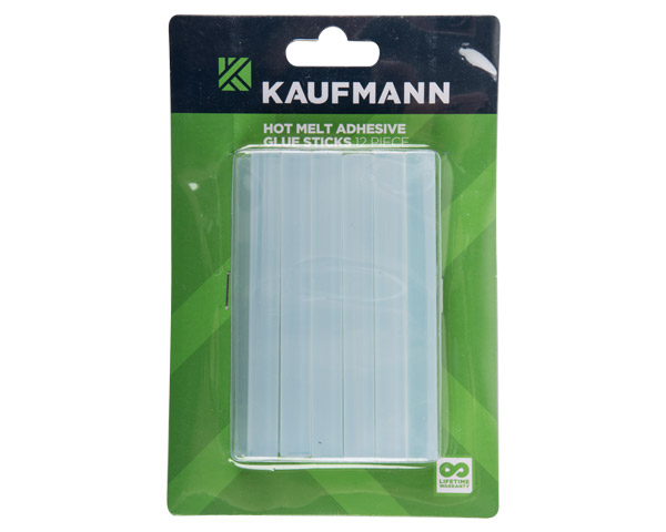 Kaufmann Adhesive Hotmelt Sticks – 12 Piece