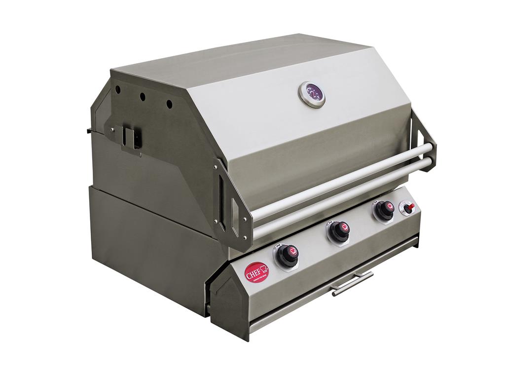 CHEF Octane Built-in 3 Burner Gas Braai