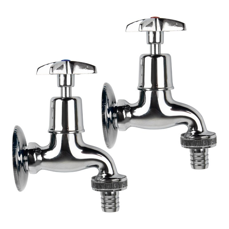 Bib Tap Hose – 1/2 Inch x 3/4 inch (2 Pack)