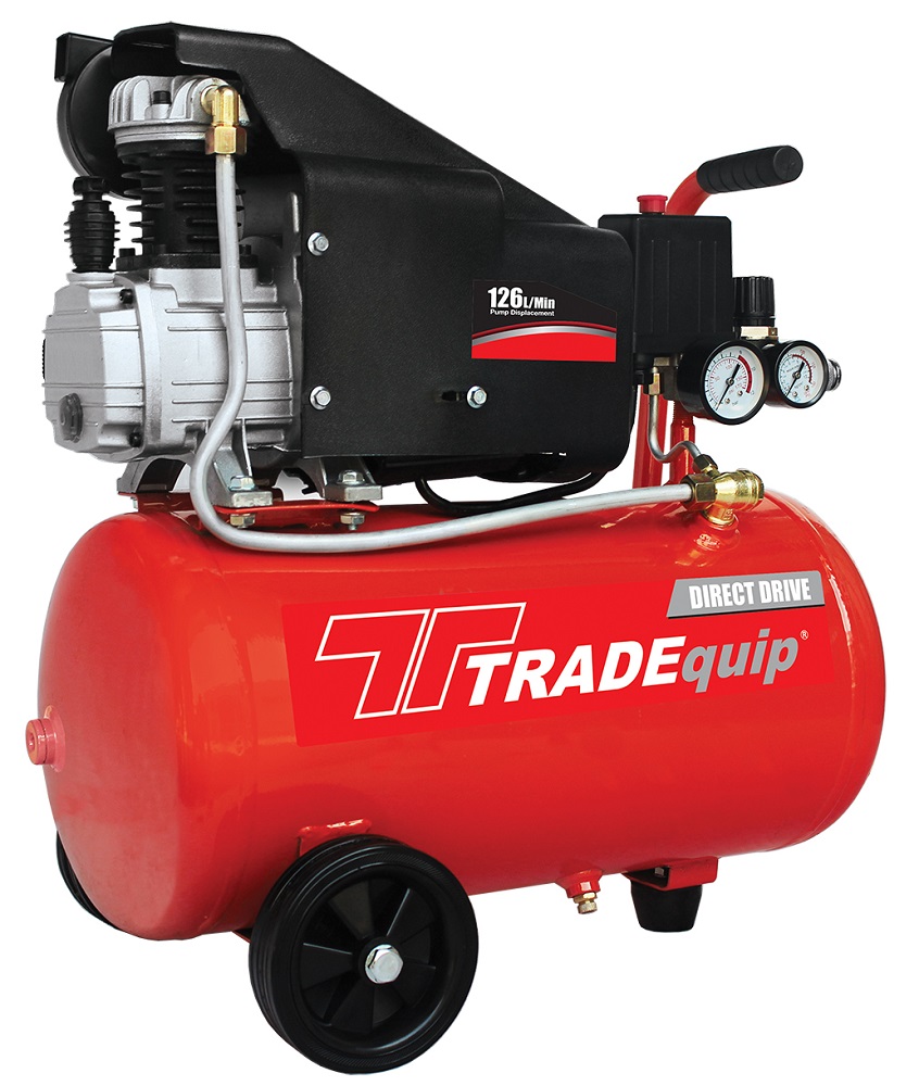 Tradequip – 24 Litre Compressor – 1.5Hp