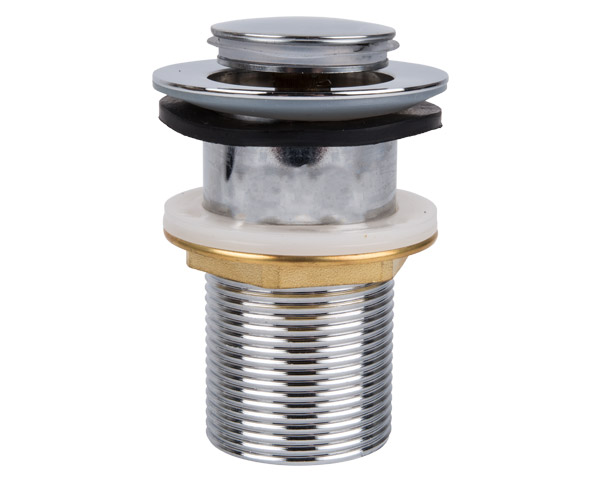 Chrome Plated Unslotted Pop-Up Basin Waste – 32mm