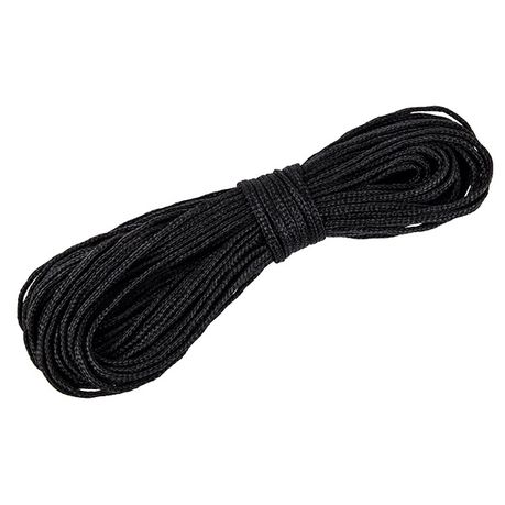 Green Wood Shade Netting Lacing Cord – Black (2.5mm x 20m)