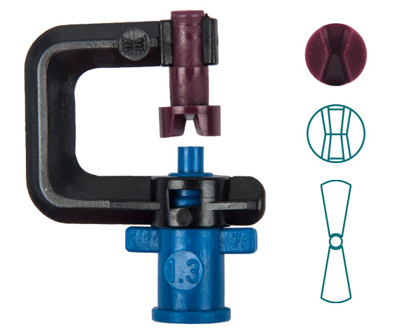 Rainjet Micro Stripspray Head 1.3mm – Maroon