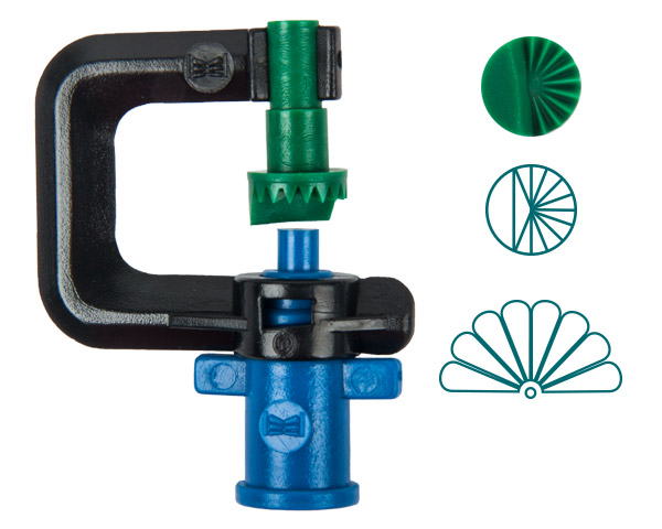 Rainjet 8 Stream 180D Micro Head 1.3mm – Green