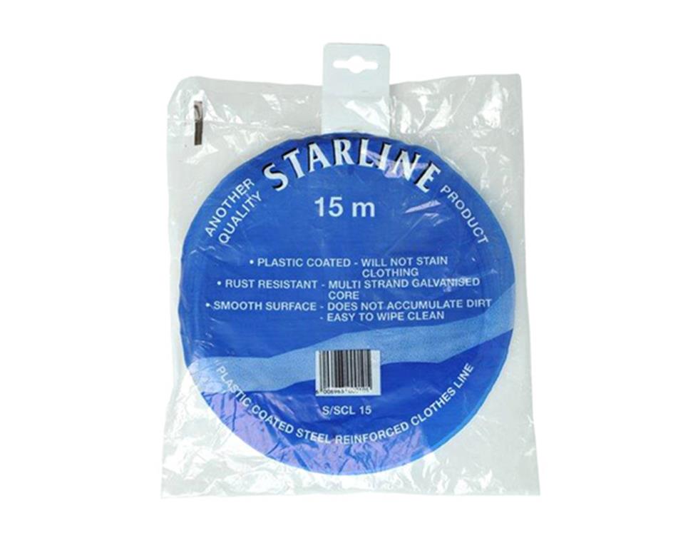 Starline Plastic Coated Washing Line – 15m