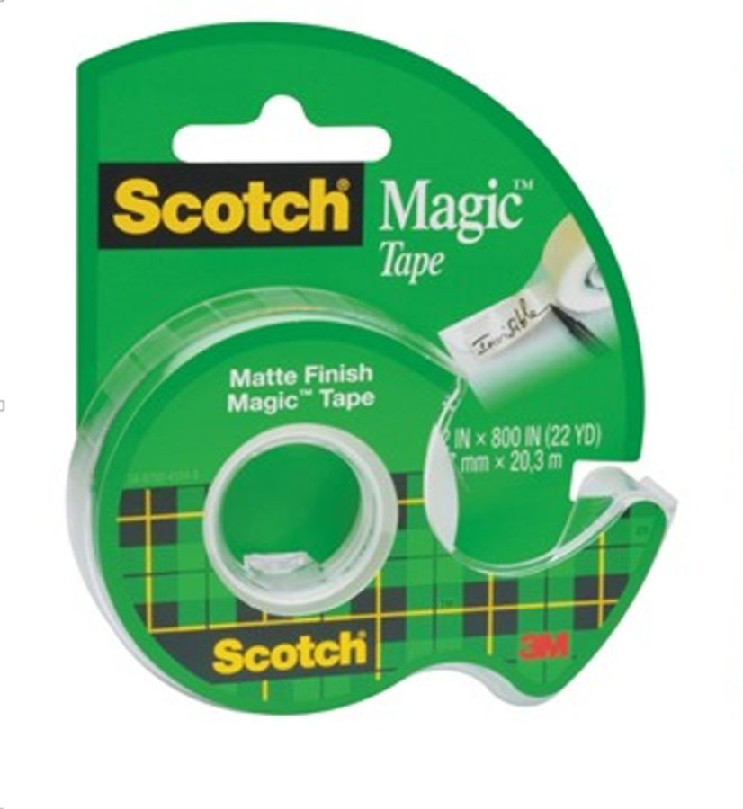 3M Scotch  Magic  Tape Dispensed – 12,5mm x 20.3m