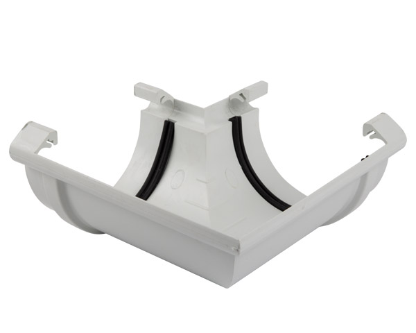 Agrinet Pvc Half-Round Gutter Corner