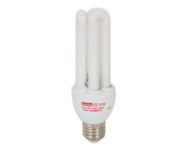 Eurolux Cfl 20W 3U E27 Lamp – Warm White