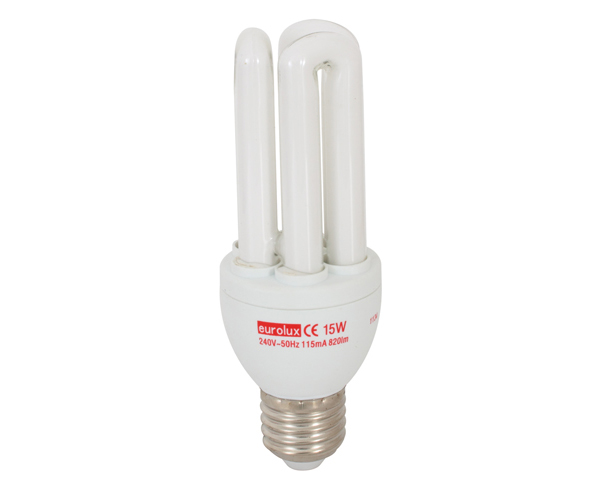 Eurolux Cfl 15W 3U E27 Lamp – Warm White
