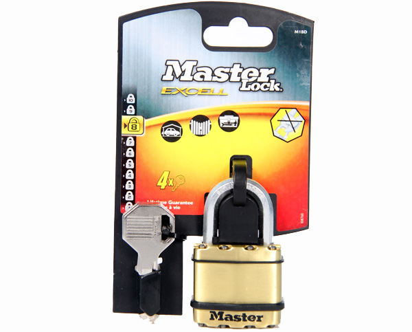 Master Lock Excell Laminated Brass Padlock – 50mm