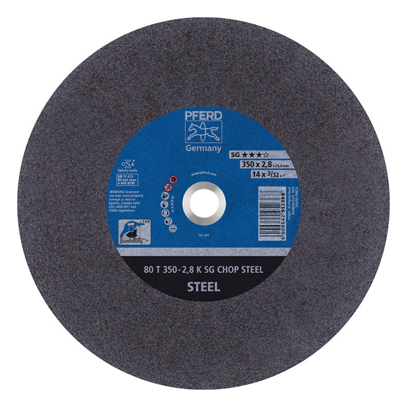 Pferd Flat Steel Cutting Wheel – 350mm SG-CHOP