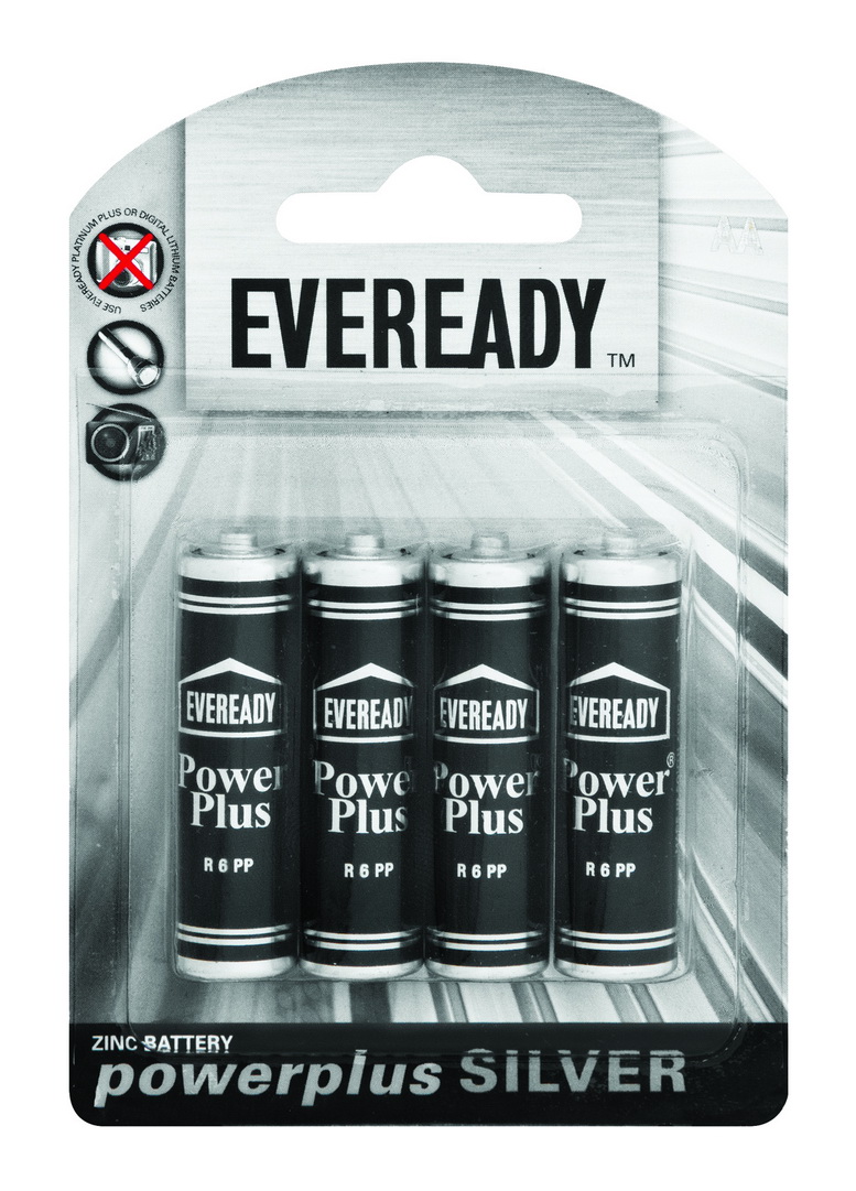 Eveready R6Pp Batteries – AA Cell (4 Pack)