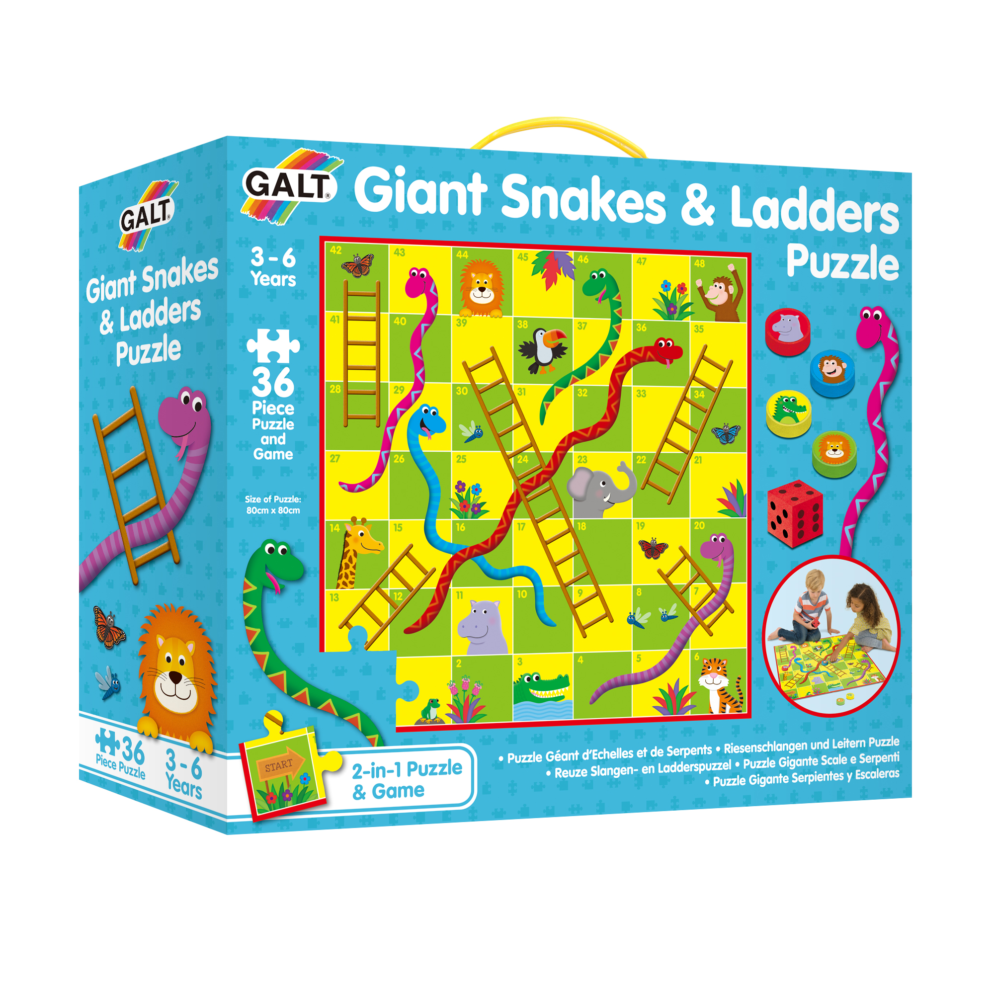 Galt Giant Floor Puzzle – Giant Snakes and Ladders