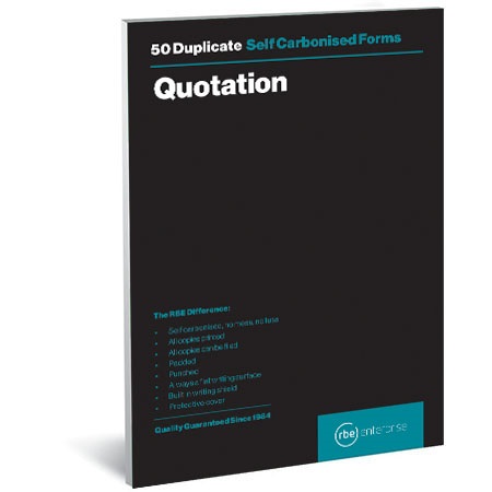 RBE: Quotation Duplicate Book – A5
