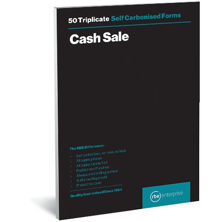 RBE: Triplicate Book Cash Sale – A5
