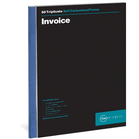 RBE: Triplicate Book – Invoice Pad – A4