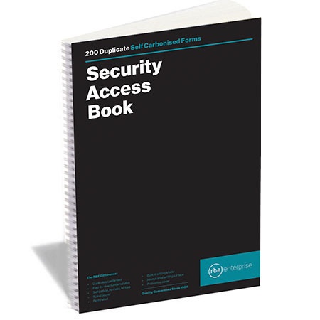 RBE: Security Access Book Duplicate 200 Sheets 4 to View – A4