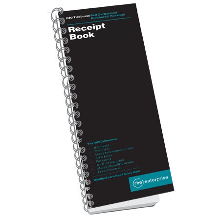 RBE: Receipt Book Triplicate 240 Numbered 5 to View (300×110)