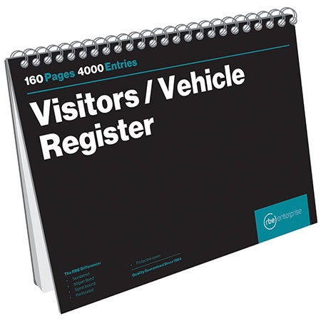 RBE: Visitors Register Book 50pg – 20 Entries/Page