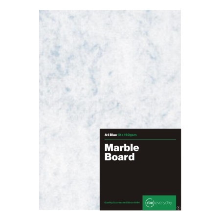 RBE: Project Board 160gsm – Marble – Blue – A4