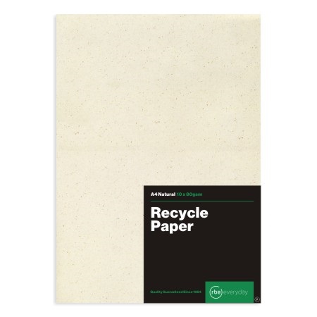 RBE: Recycled Board – Natural – 100 Sheets – A4