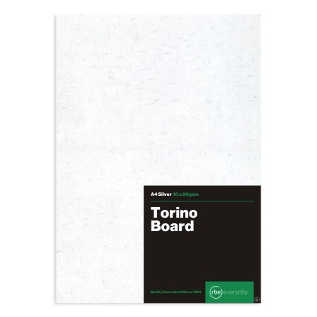 RBE: Torino Paper  – Silver – 100 Sheets – A4