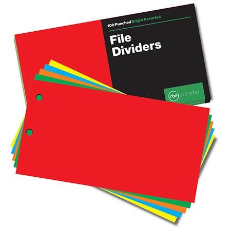 RBE: Bright Assorted Board Dividers – 5 Colours
