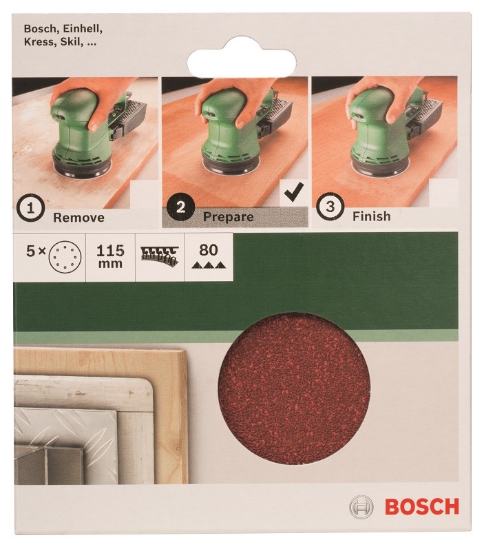 Bosch – 115mm/80 Sanding Sheet For Orbit Sanders