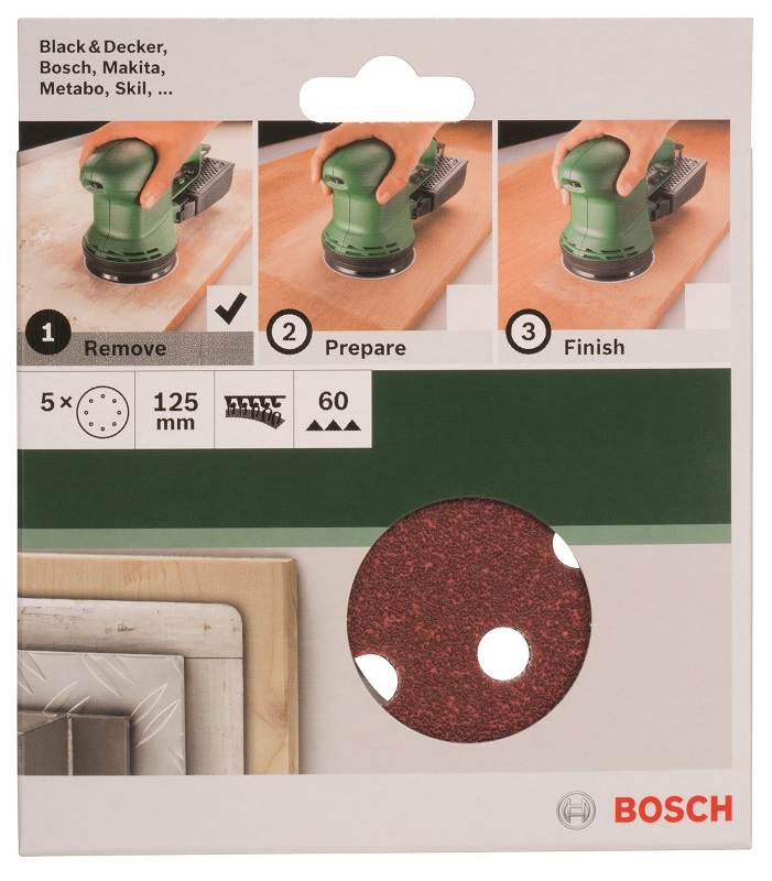 Bosch – 125mm/60 Sanding Sheet For Orbit Sanders