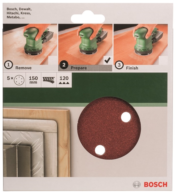 Bosch – 150mm/120 Sanding Sheet For Orbit Sanders