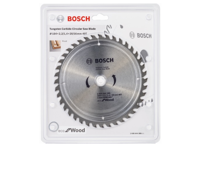 Circular Saw Blade ECO Line For Wood – 184 x 20 x 2.2/1.4mm, 40