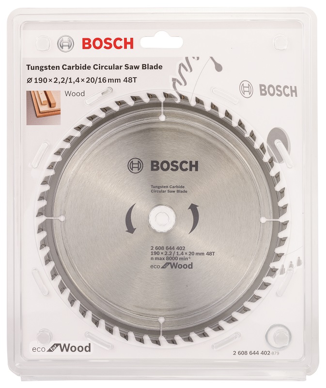 Circular Saw Blade ECO Line For Wood – 190 x 20 x 2.2/1.4mm, 48