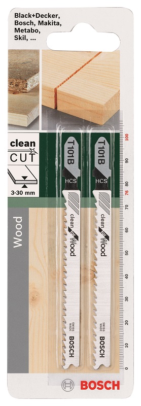 Bosch – 101 B Jigsaw Blade Clean For Wood – Set Of 2