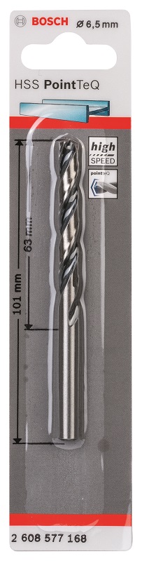 Bosch – Metal Drill Bit HSS Pointteq – 6.5mm