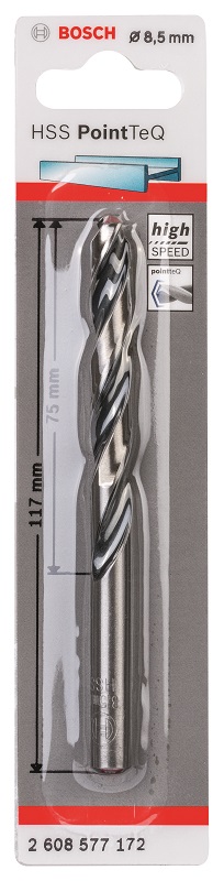 Bosch – Metal Drill Bit HSS Pointteq – 8.5mm