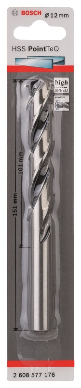 Bosch – Metal Drill Bit HSS Pointteq – 12.0mm
