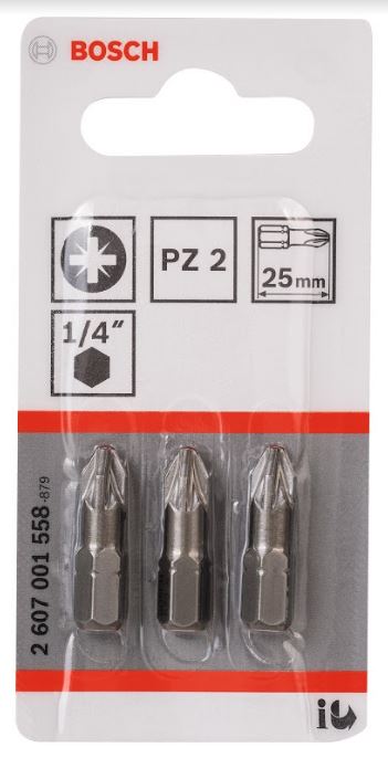 Bosch – Screwdriver Bit Extra Hard – PZ 2.25mm